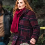 Murder in a Small Town Zoe Strachan Plaid Coat
