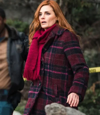 Murder in a Small Town Zoe Strachan Plaid Coat