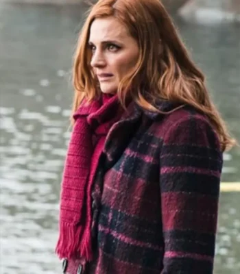 Murder in a Small Town Zoe Strachan Plaid Coat