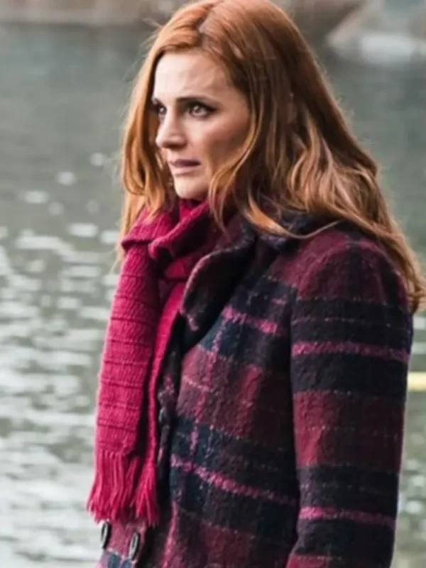 Murder in a Small Town Zoe Strachan Plaid Coat