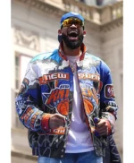 NY Knicks Championship Parade 2026 Karl-Anthony Towns Jacket
