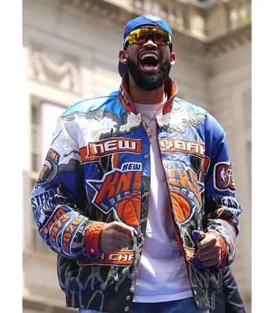 NY Knicks Championship Parade 2026 Karl-Anthony Towns Jacket