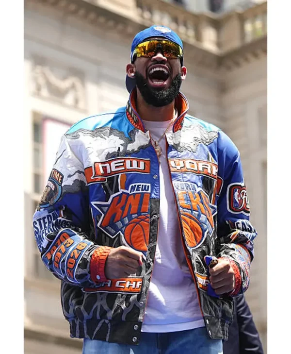 NY Knicks Championship Parade 2026 Karl-Anthony Towns Jacket