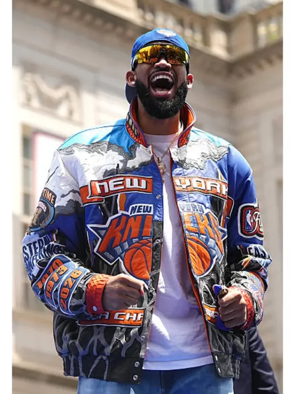 NY Knicks Championship Parade 2026 Karl-Anthony Towns Jacket