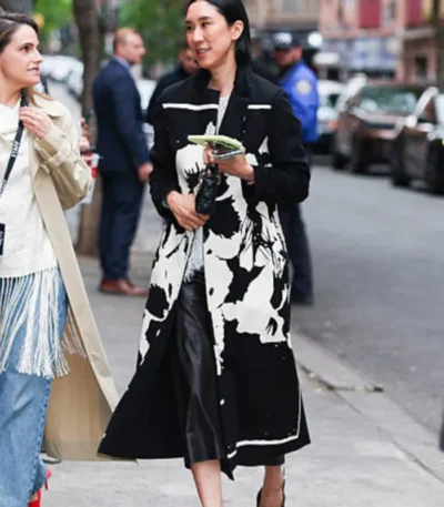 The Devil Wears Prada 2 Screening Eva Chen Floral Coat