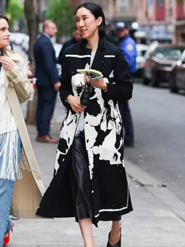 The Devil Wears Prada 2 Screening Eva Chen Floral Coat