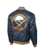 Buffalo Sabres Navy Blue/Gold Satin Jacket