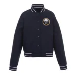 Navy Buffalo Sabres Poly Twill Jacket