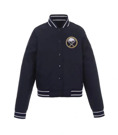 Navy Buffalo Sabres Poly Twill Jacket