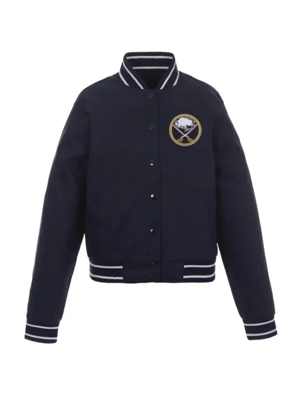 Navy Buffalo Sabres Poly Twill Jacket