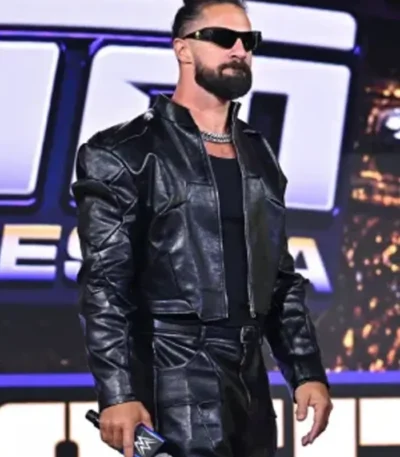 Fanatics Fest 2026 Seth Rollins Leather Jacket