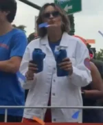 Knicks Parade 2026 Mariska Hargitay White Jacket
