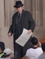 Nicolas Cage Spider Noir S01 Grey Wool Trench Coat
