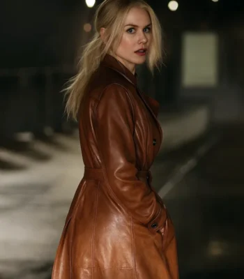 Nicole Kidman Nine Perfect Strangers S02 Leather Coat