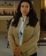 Nicole Power Hudson and Rex Suede Leather Jacket