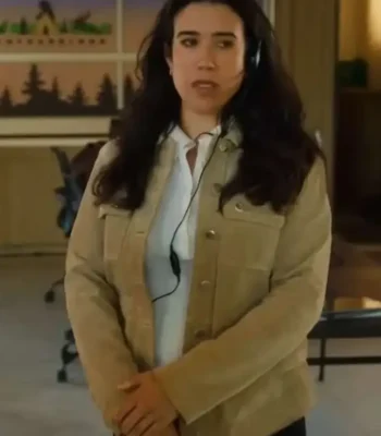 Nicole Power Hudson and Rex Suede Leather Jacket