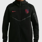 Nike USA Soccer Tech Black Fleece Hooded Jacket