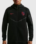 Nike USA Soccer Tech Black Fleece Hooded Jacket