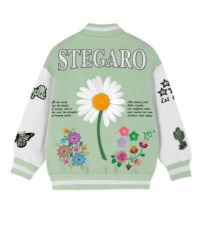 Nunez Stegaro Pretty Girl Green Varsity Jacket