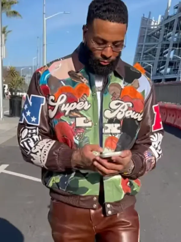 OBJ Super Bowl LX leather jacket
