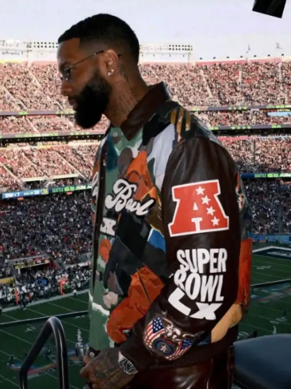 OBJ Super Bowl LX leather jacket