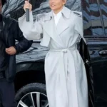 Office Romance Jennifer Lopez Grey Wool Coat