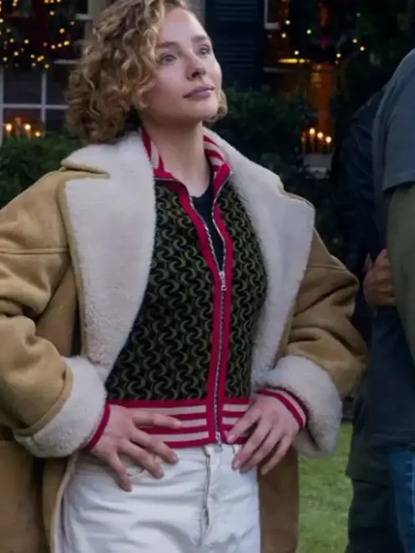 Oh What Fun Chloë Grace Moretz Shearling Leather Jacket