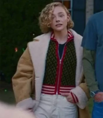 Oh What Fun Chloë Grace Moretz Shearling Leather Jacket