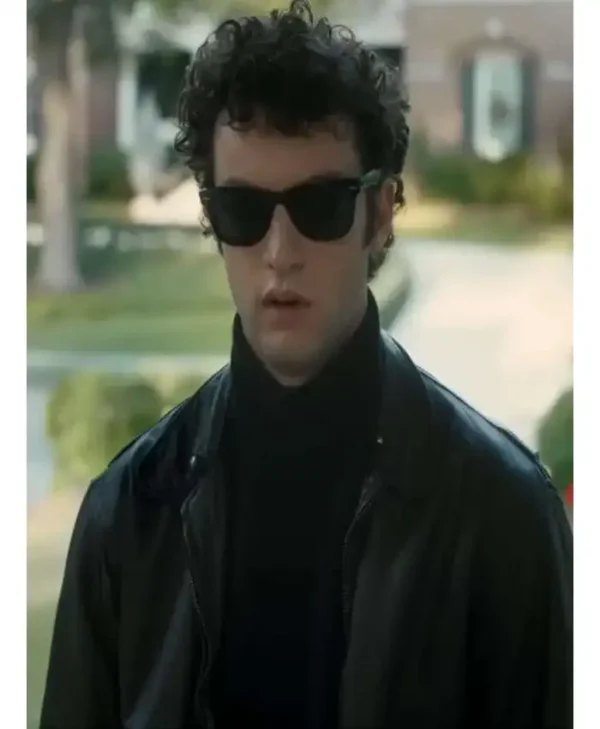 Oh What Fun Dominic Sessa Black Leather Jacket