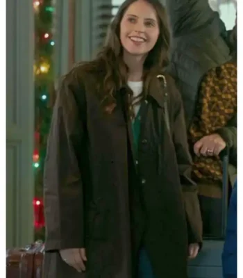 Oh What Fun Felicity Jones Trench Coat