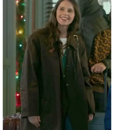 Oh What Fun Felicity Jones Trench Coat
