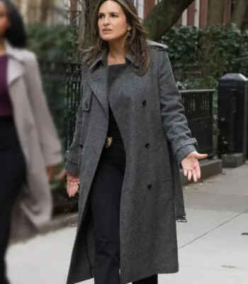 Olivia Benson Law and Order SVU S26 Grey Coat