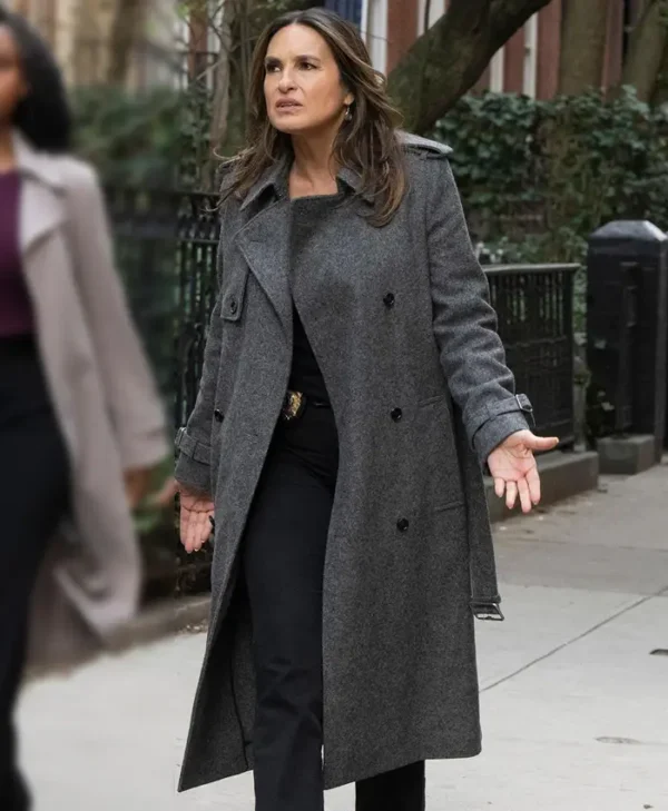 Olivia Benson Law and Order SVU S26 Grey Coat Olivia Benson Law and Order SVU S26 Grey Coat