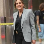 Olivia Benson Law and Order SVU S27 Grey Blazer
