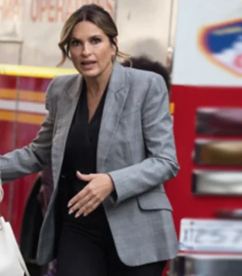 Olivia Benson Law and Order SVU S27 Grey Blazer