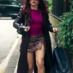 Olivia Cooke The Girlfriend S01 Black Leather Coat