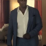 Omar Sy French Lover Blue Suit