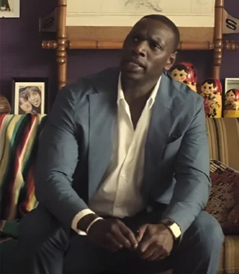 Omar Sy French Lover Blue Suit