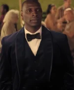 Omar Sy French Lover Blue Velvet Blazer