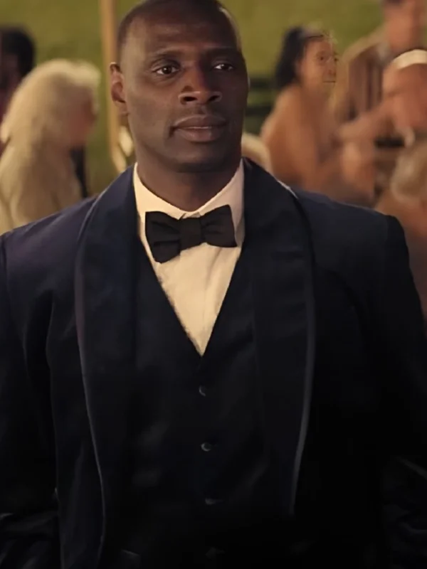 Omar Sy French Lover Blue Velvet Blazer