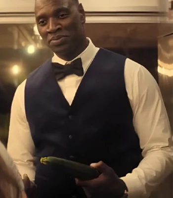 Omar Sy French Lover Blue Vest