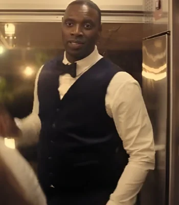 Omar Sy French Lover Blue Vest