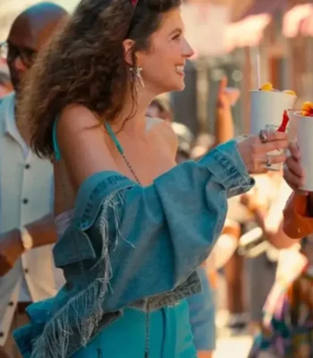 People We Meet on Vacation Emily Bader Fringe Jacket