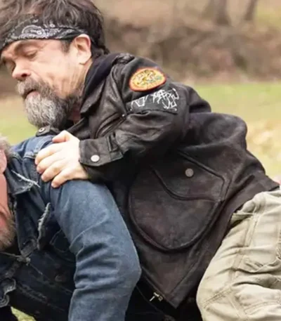 Peter Dinklage The Lowdown S01 Black Leather Jacket
