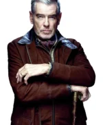 Pierce Brosnan MobLand Brown Jacket