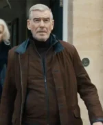 Pierce Brosnan MobLand Brown Jacket