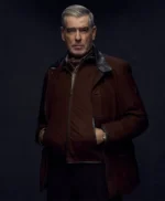 Pierce Brosnan MobLand Brown Jacket