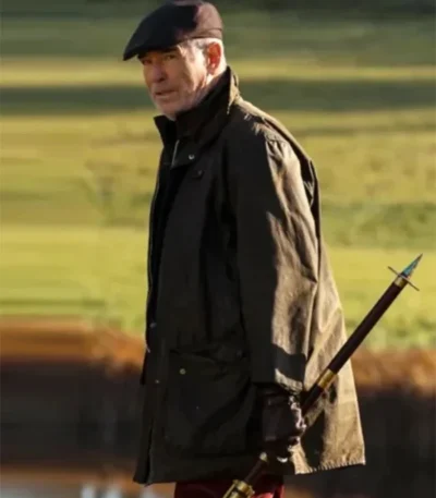 Pierce Brosnan MobLand S01 Brown Cotton Jacket
