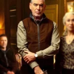 Pierce Brosnan MobLand S01 Brown Vest