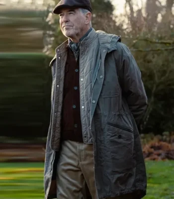 Pierce Brosnan MobLand S01 Hooded Coat